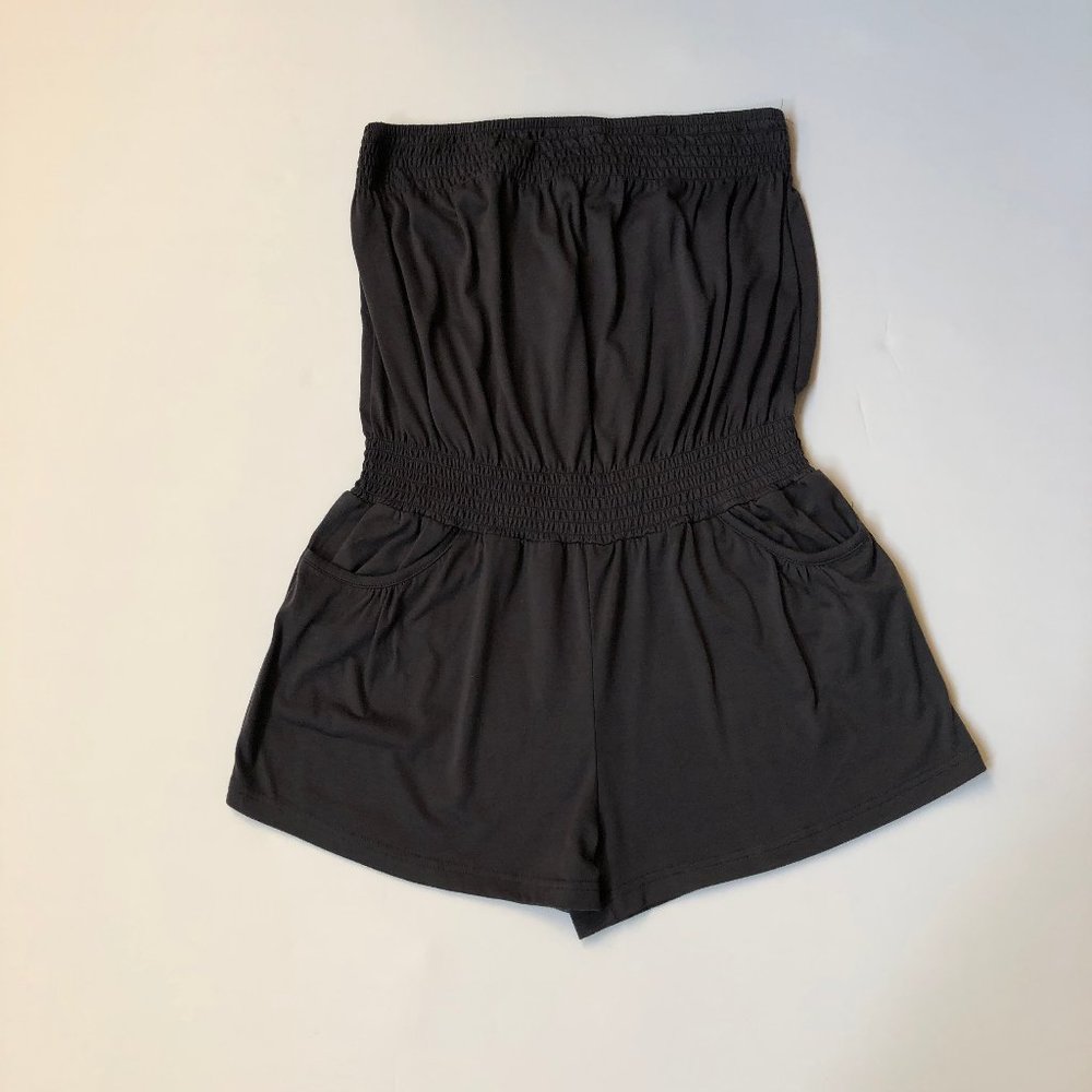 Geri C Grey Knit Romper XL